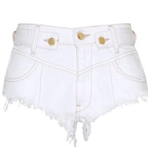 Retrofete tessa low rise denim shorts